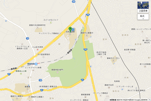 日本SAT考點之清真學園高等學校位置圖