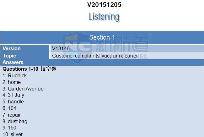 2015年12月5日雅思機經(jīng)回憶及解析